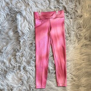 Nike Juniors Pink Active Leggings with Dot-Print Detail